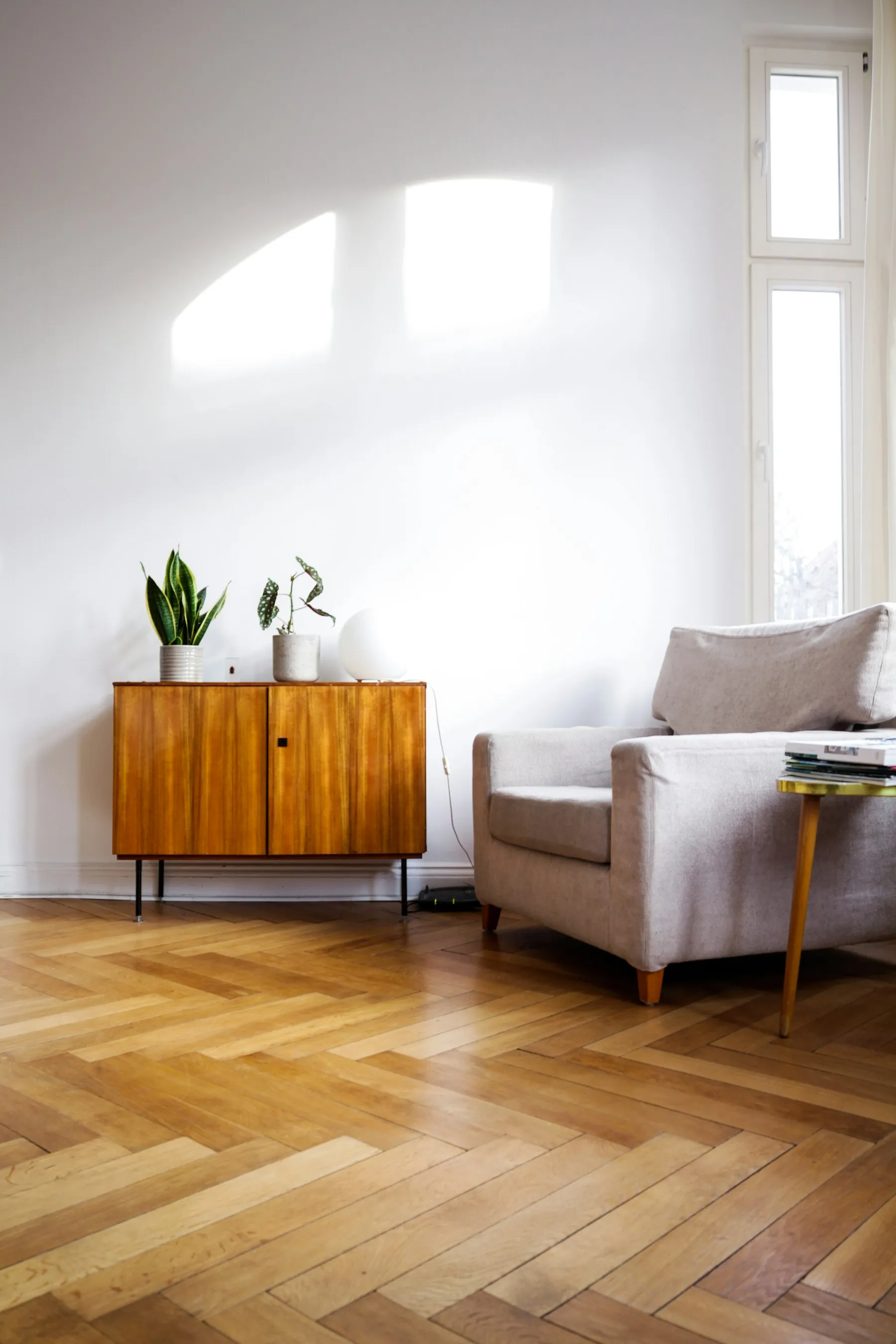 A walnut table, oiled by hand